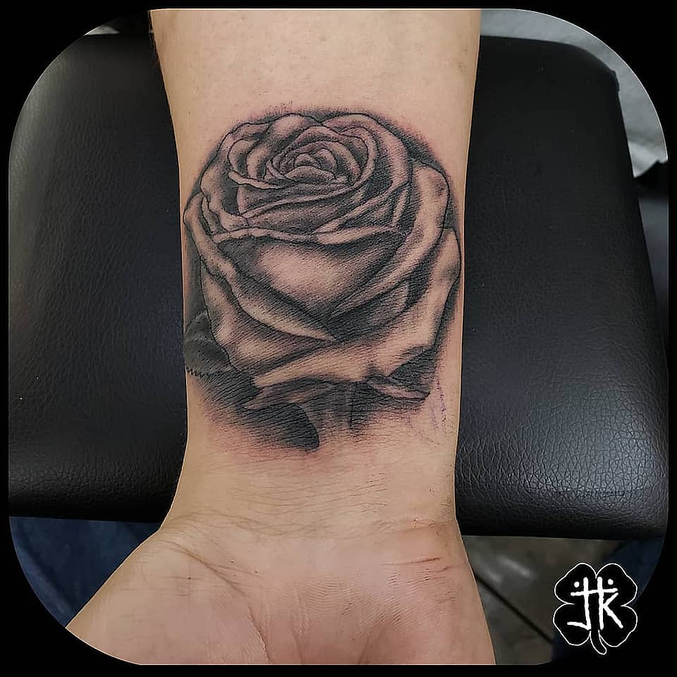Shaded Rose Wrist Bloom