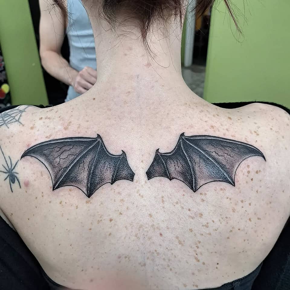 Shadowed Bat Wings