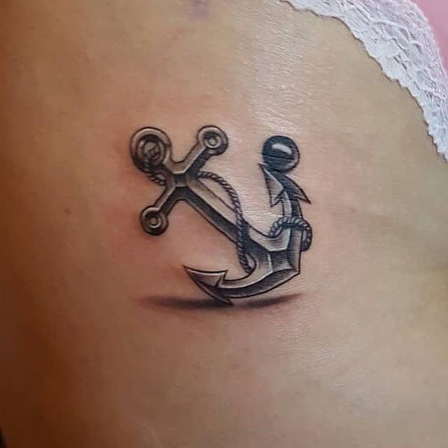 Shadowed Nautical Anchor