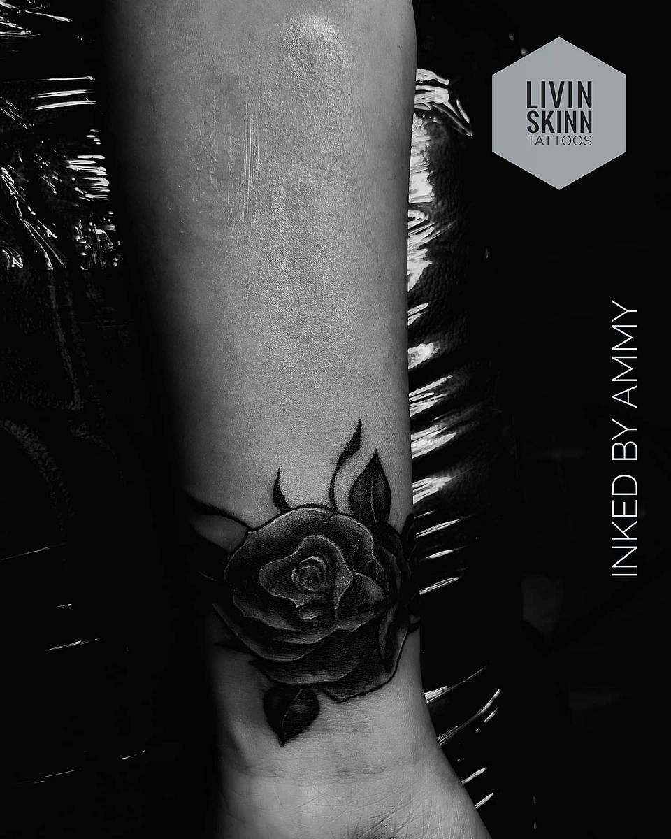 Shadowed Rose Bloom