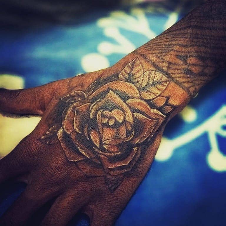 Shadowed Rose Hand Piece