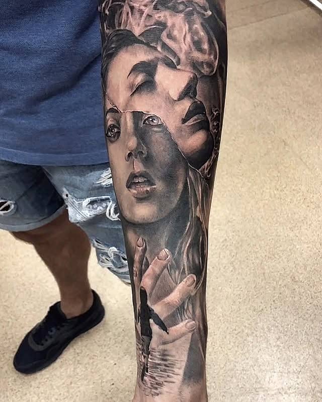 Shattered Reverie Forearm Portrait