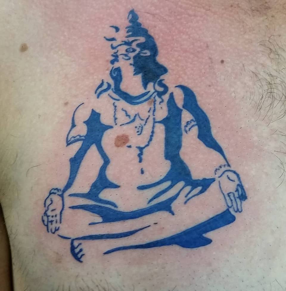 Shiva in Meditation Silhouette