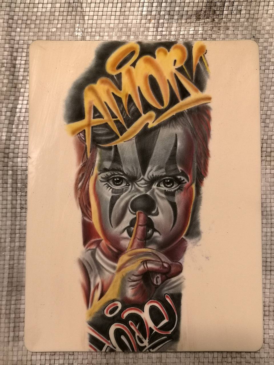 Silent Amor Clown Portrait