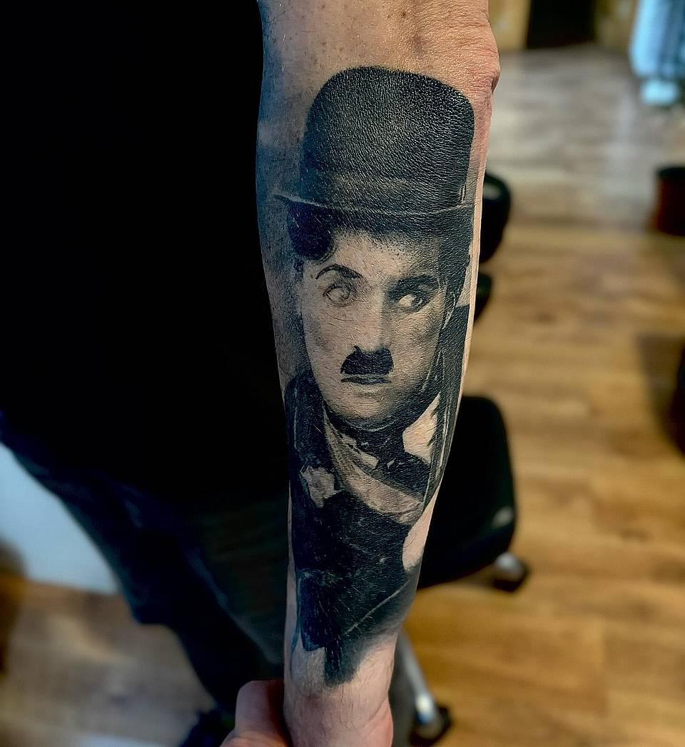 Silent-Era Comedian Portrait