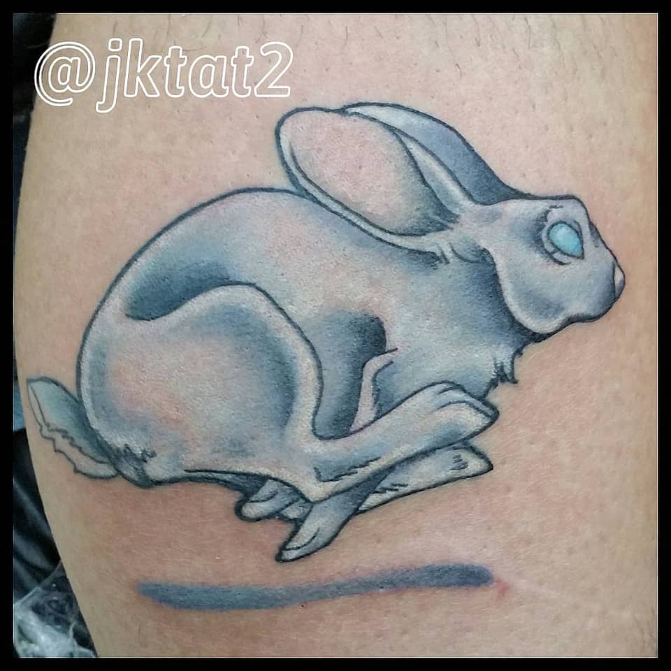 Silver Hare in Motion