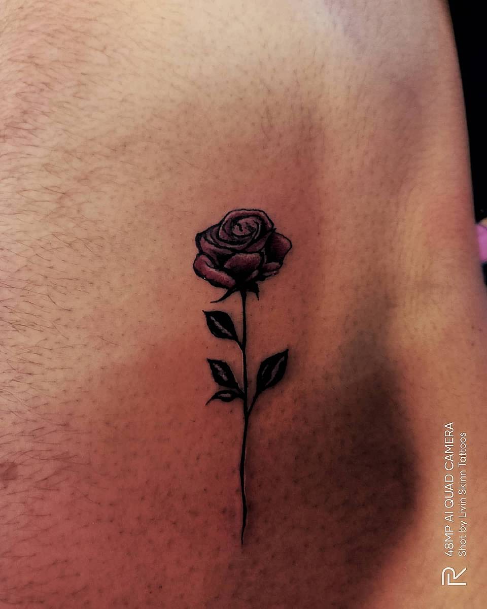 Single-Stem Black Rose