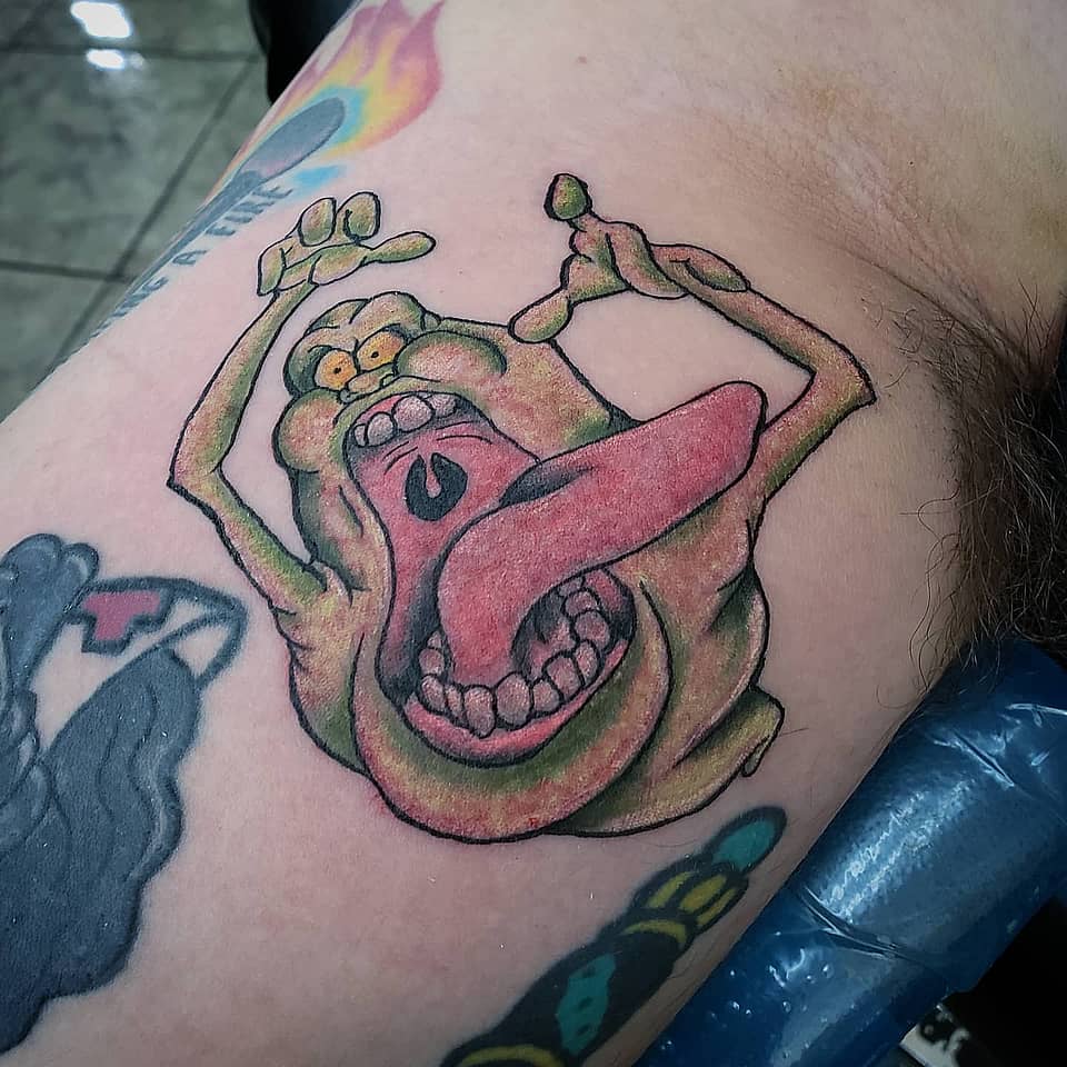 Slimer Tongue-Out Ghostbusters Tribute