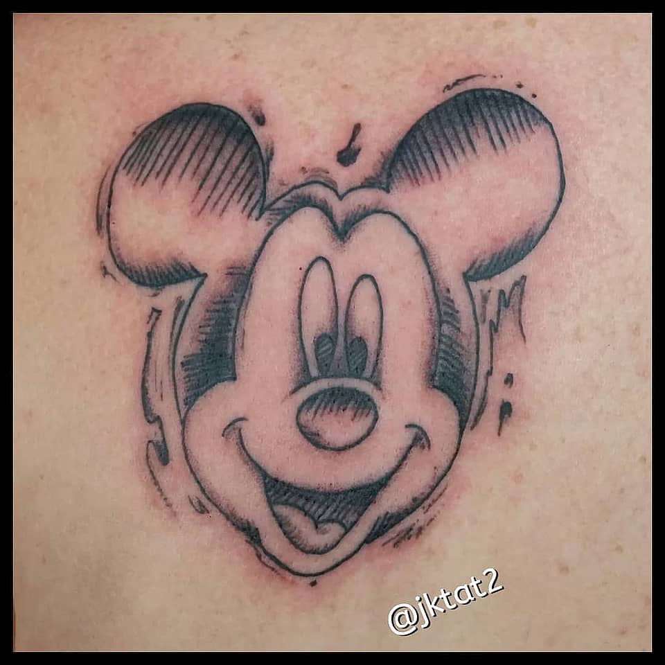 Smiling Mickey Sketch