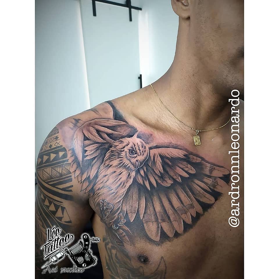 Soaring Owl Chest Piece