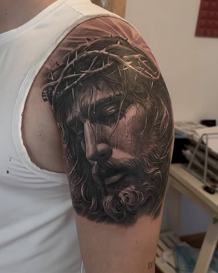 Sorrowful Christ with Crown of Thorns