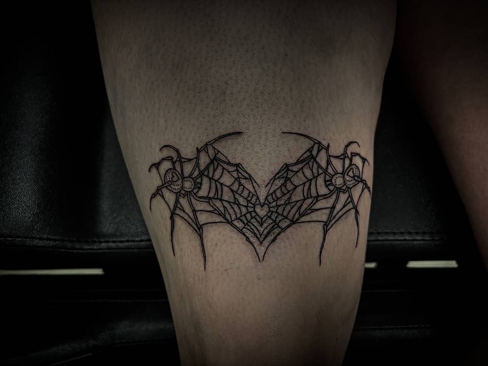 Spiderweb Heart Wings