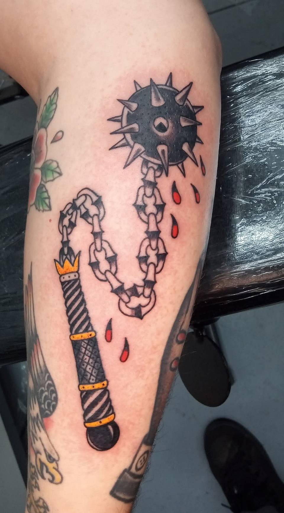 Spiked Mace and Chain