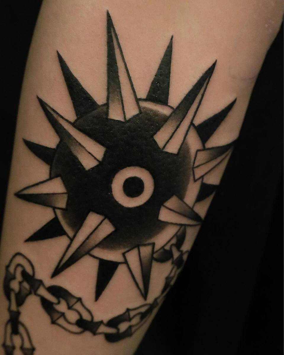 Spiked Mace & Chain