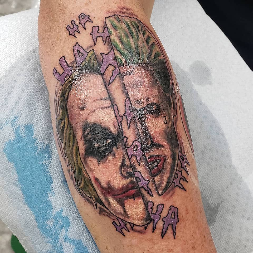 Split Joker Portrait