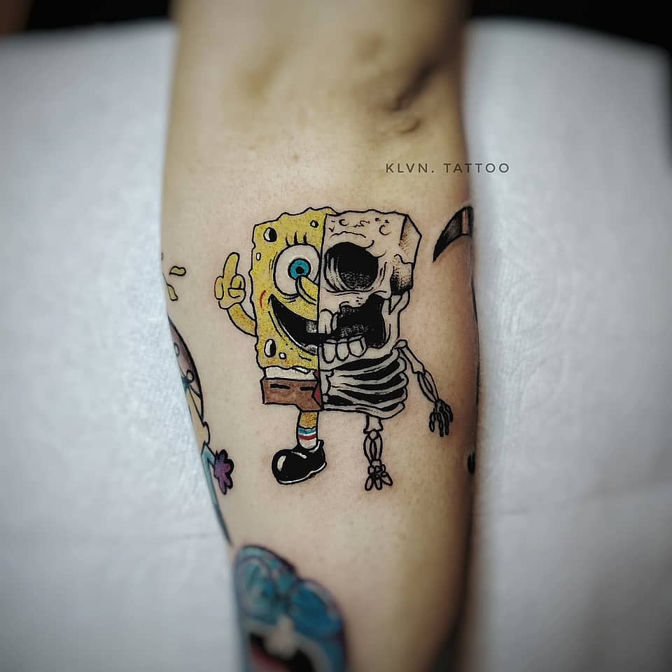 SpongeBob Half-Skeleton
