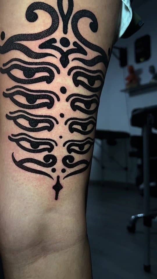 Stacked Tribal Eyes