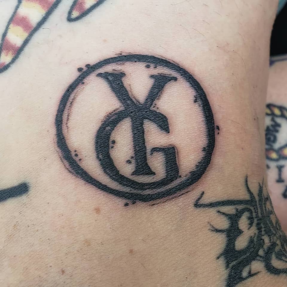 Stamped YG Monogram