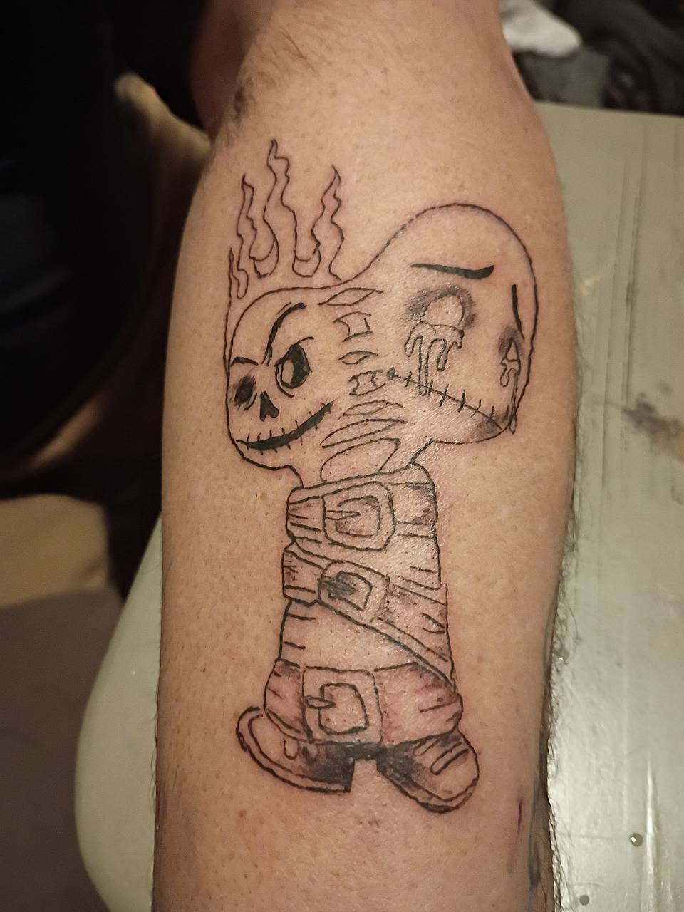 Stitched Voodoo Skull Doll