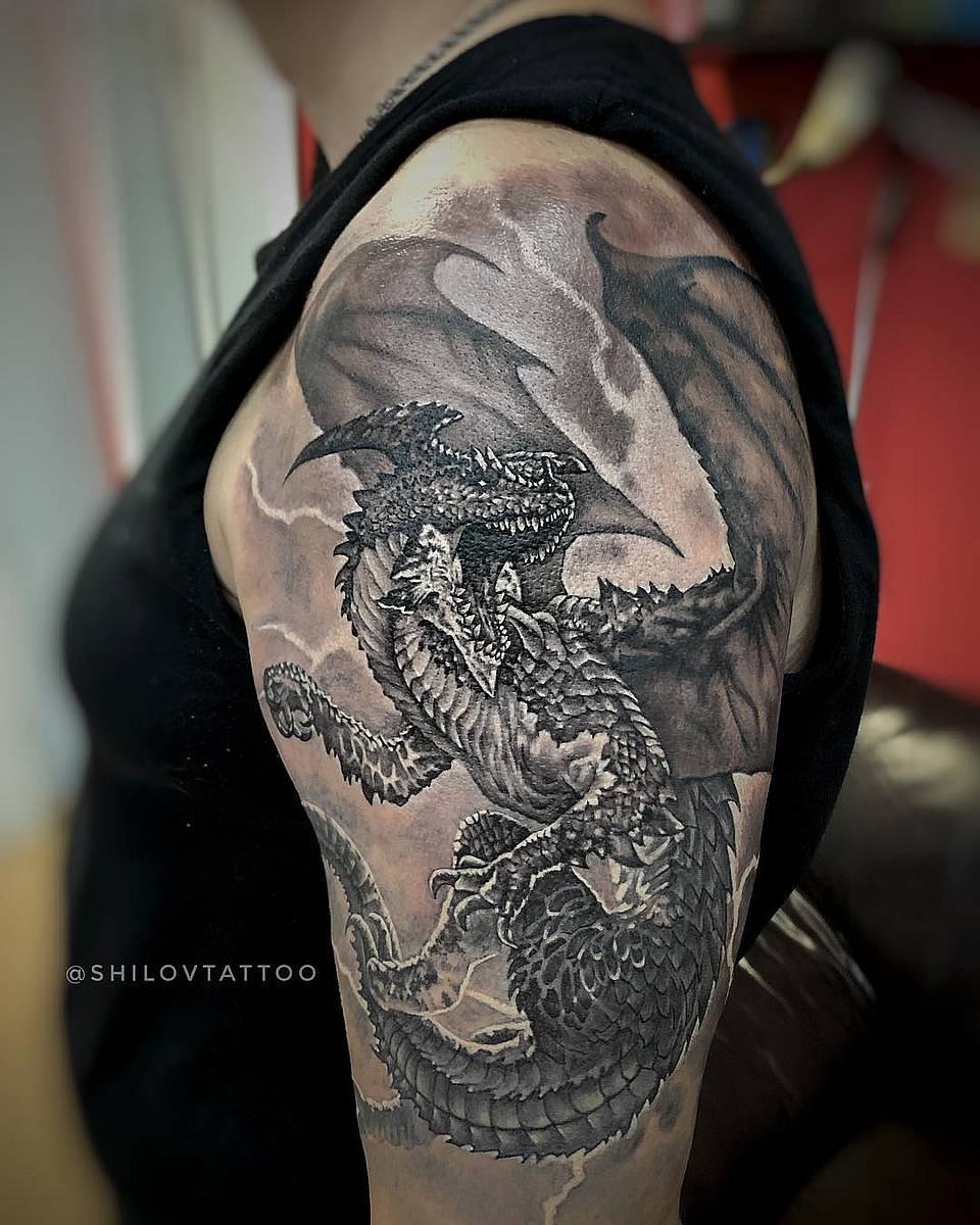 Stormborne Dragon Half Sleeve