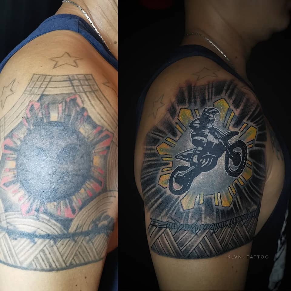 Sunburst Motocross Rider