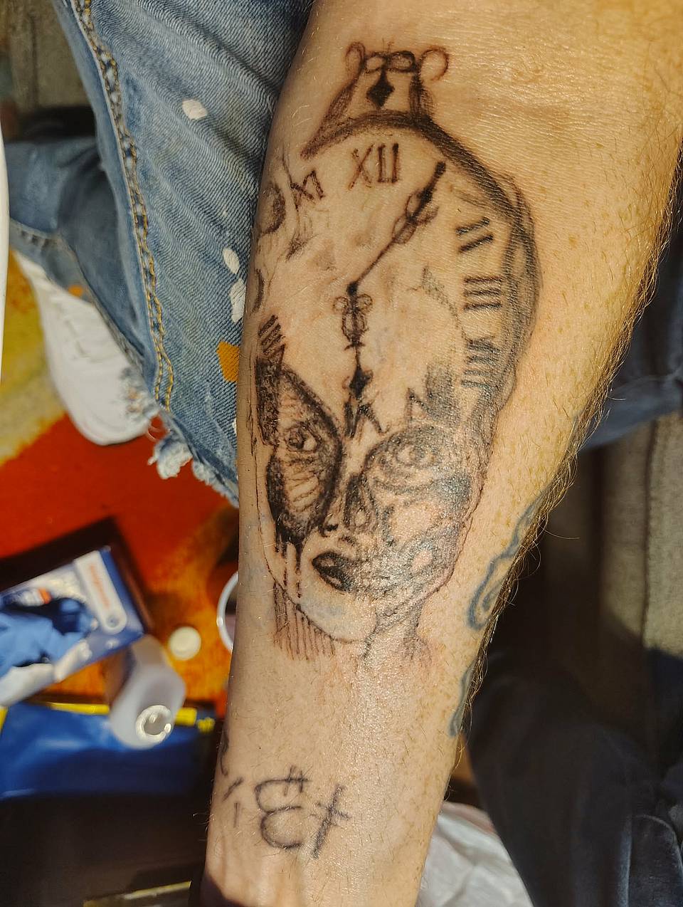 Surreal Melting Clock Face