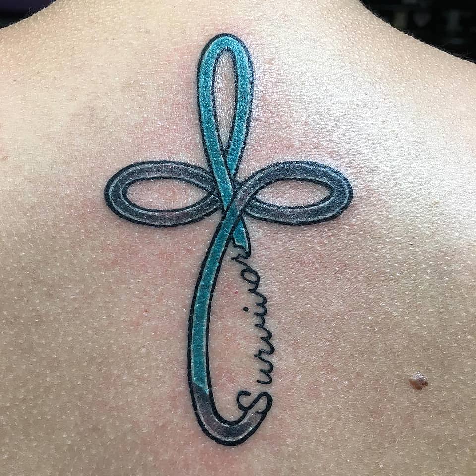 Survivor Ribbon Cross