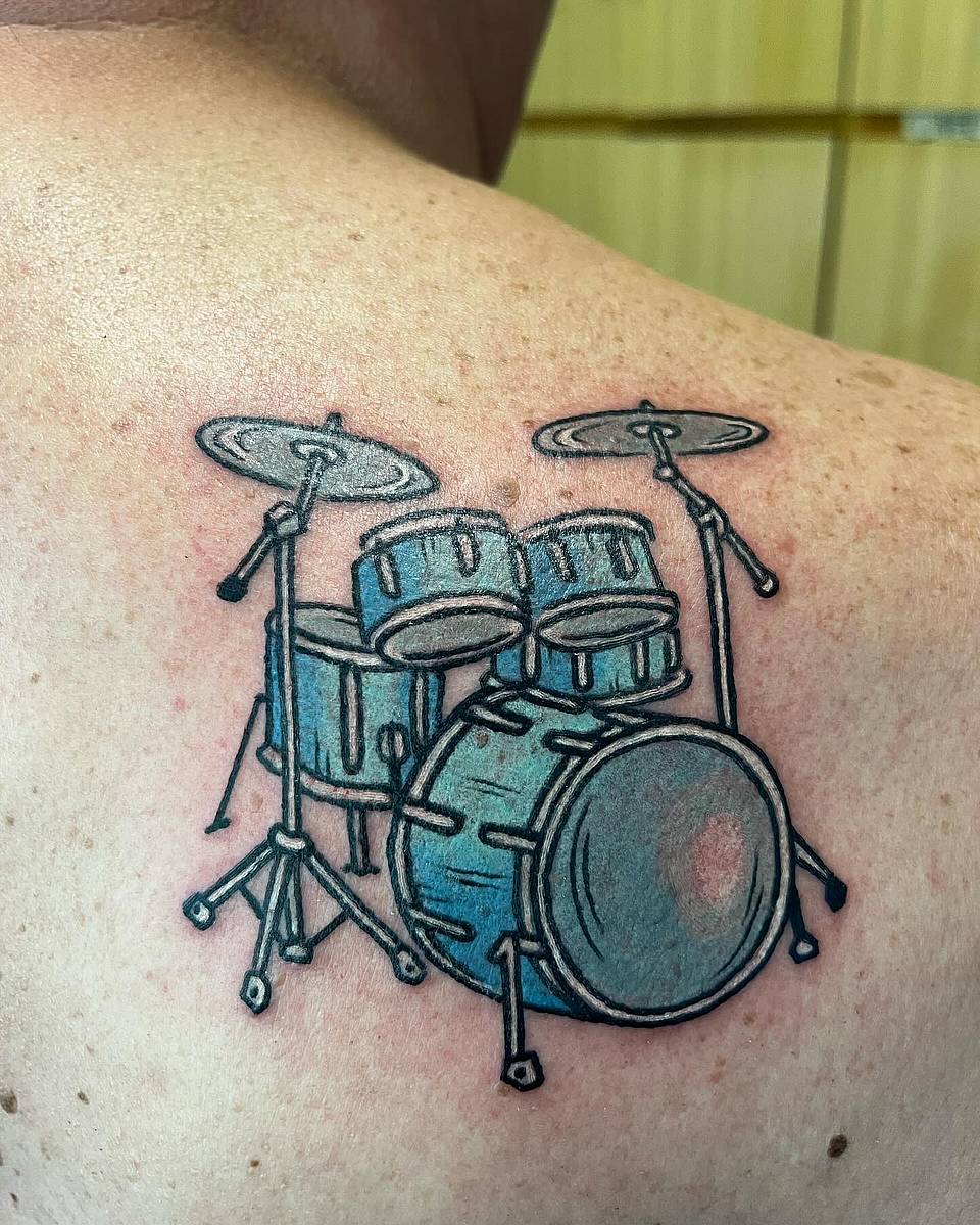 Teal Drum Kit