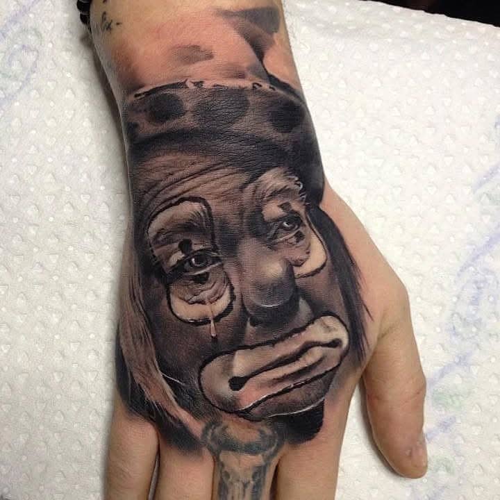 Tearful Pierrot Portrait