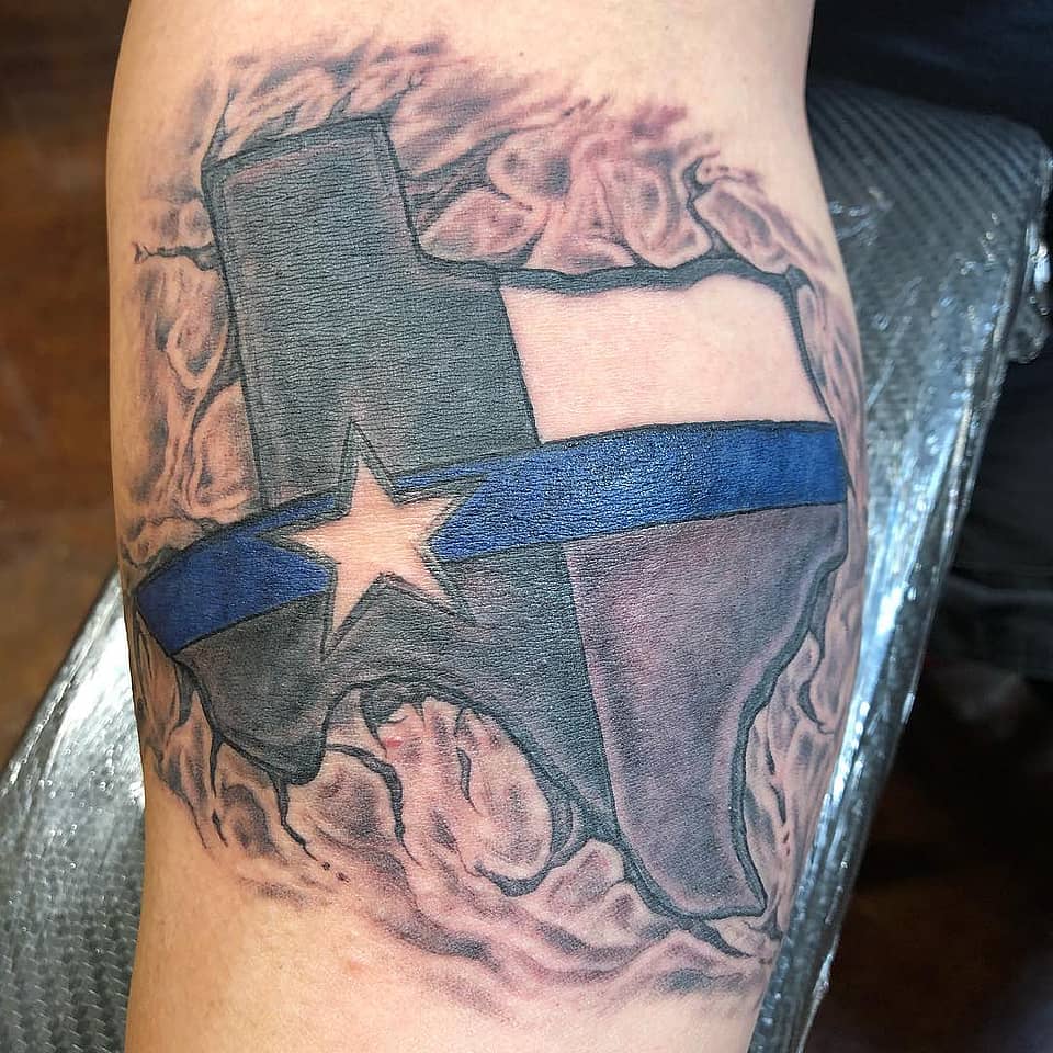 Texas Thin Blue Line Lone Star