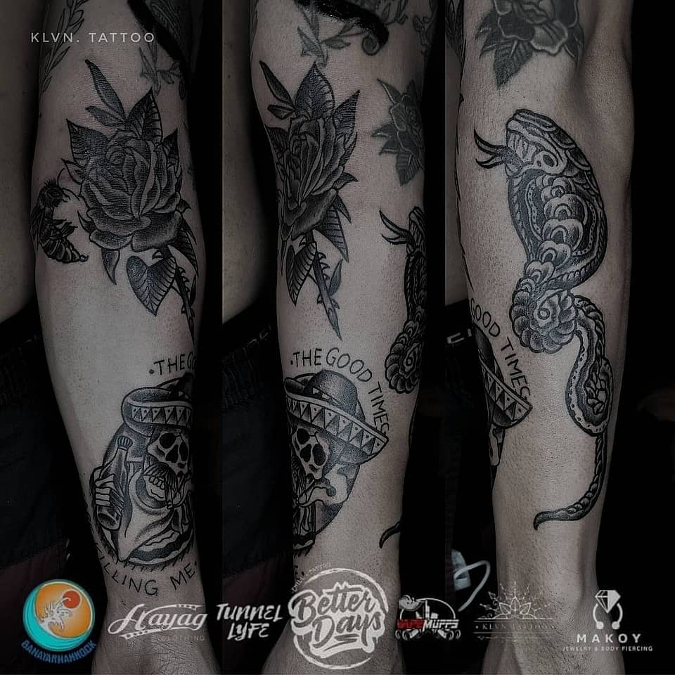 The Good Times — Skull, Rose & Snake