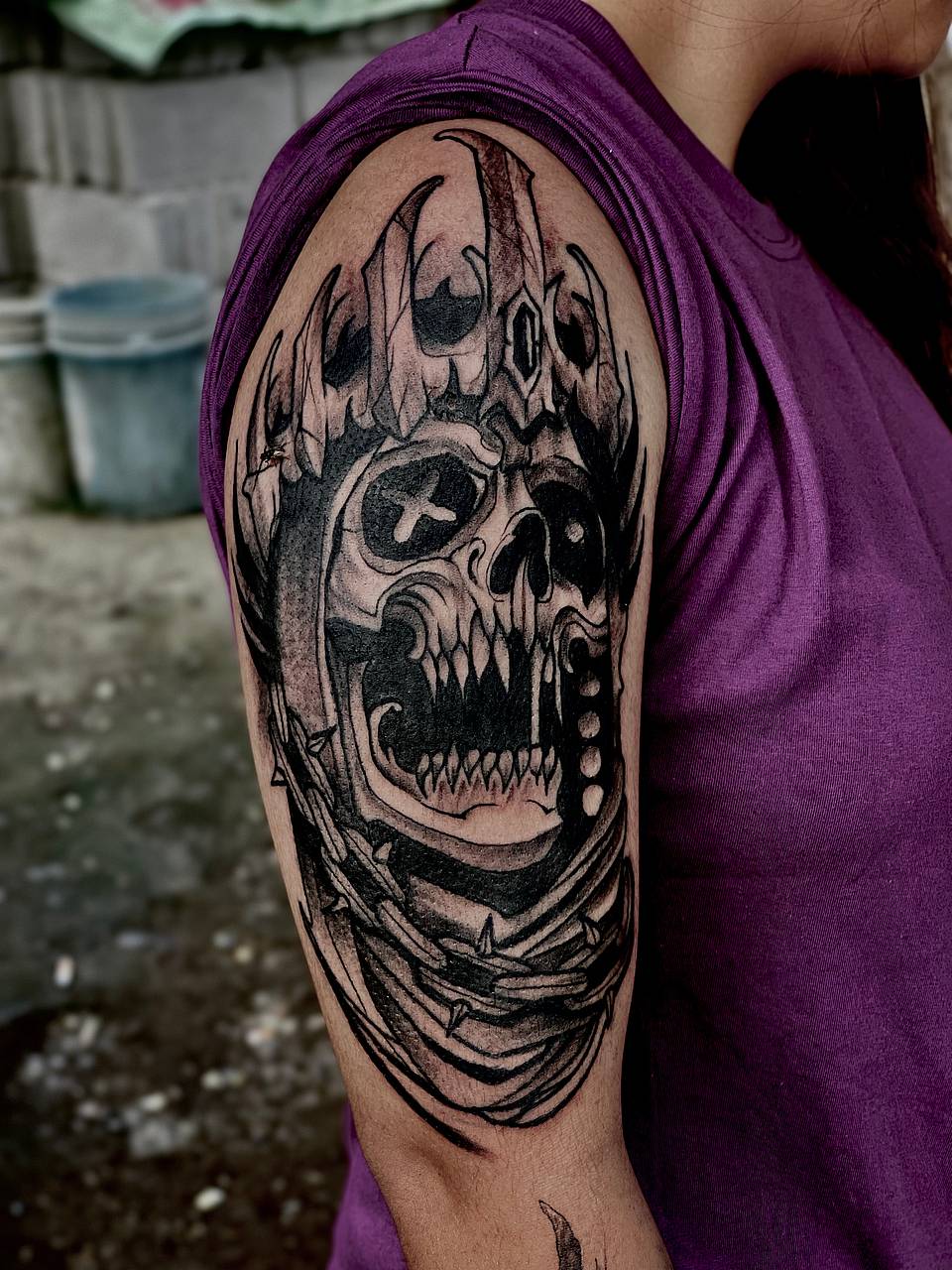 Thorn-Crowned Skull