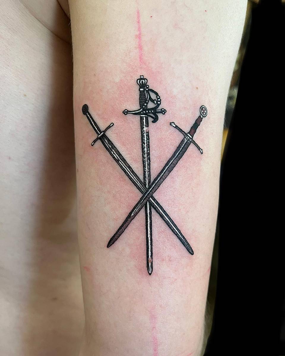 Three Crossed Swords