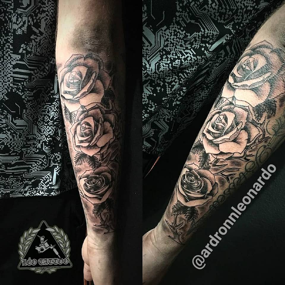 Three Roses Forearm Sleeve