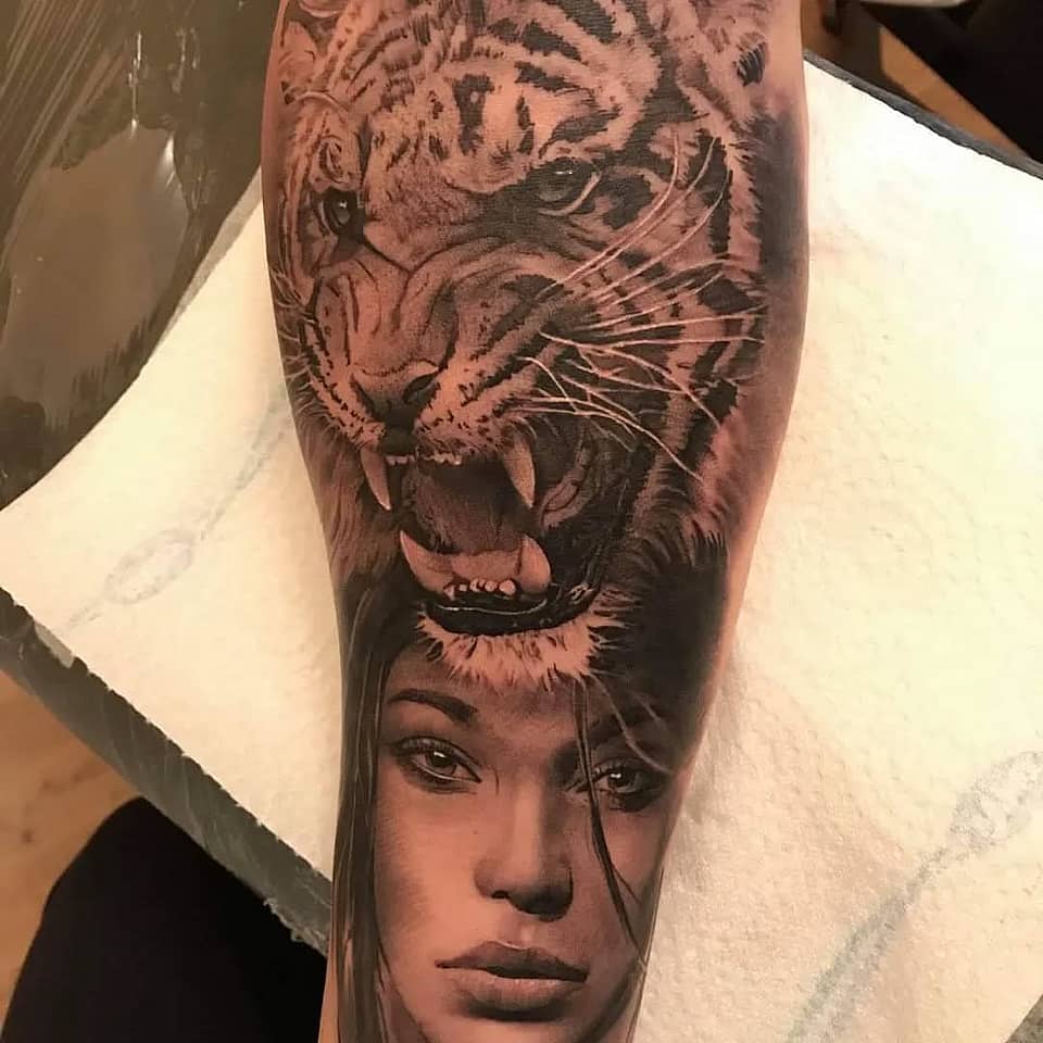 Tiger Headdress Portrait