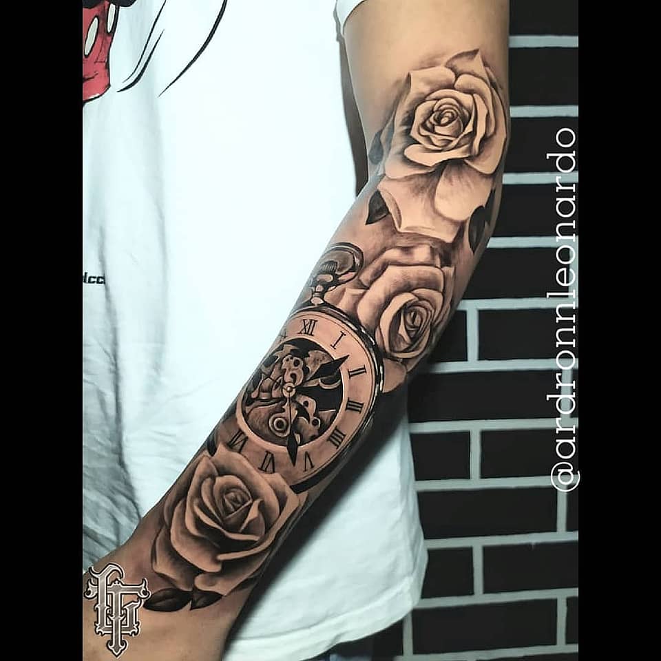 Timeless Roses Pocket Watch