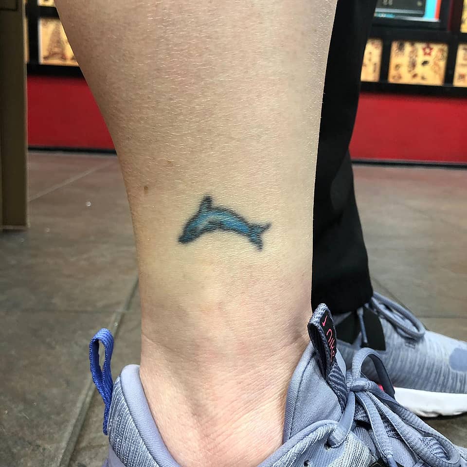 Tiny Blue Dolphin