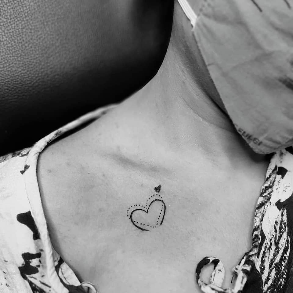 Tiny Dotted Heart Duo