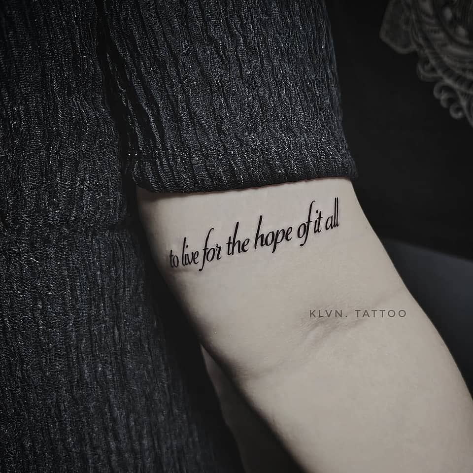 To Live for the Hope of It All