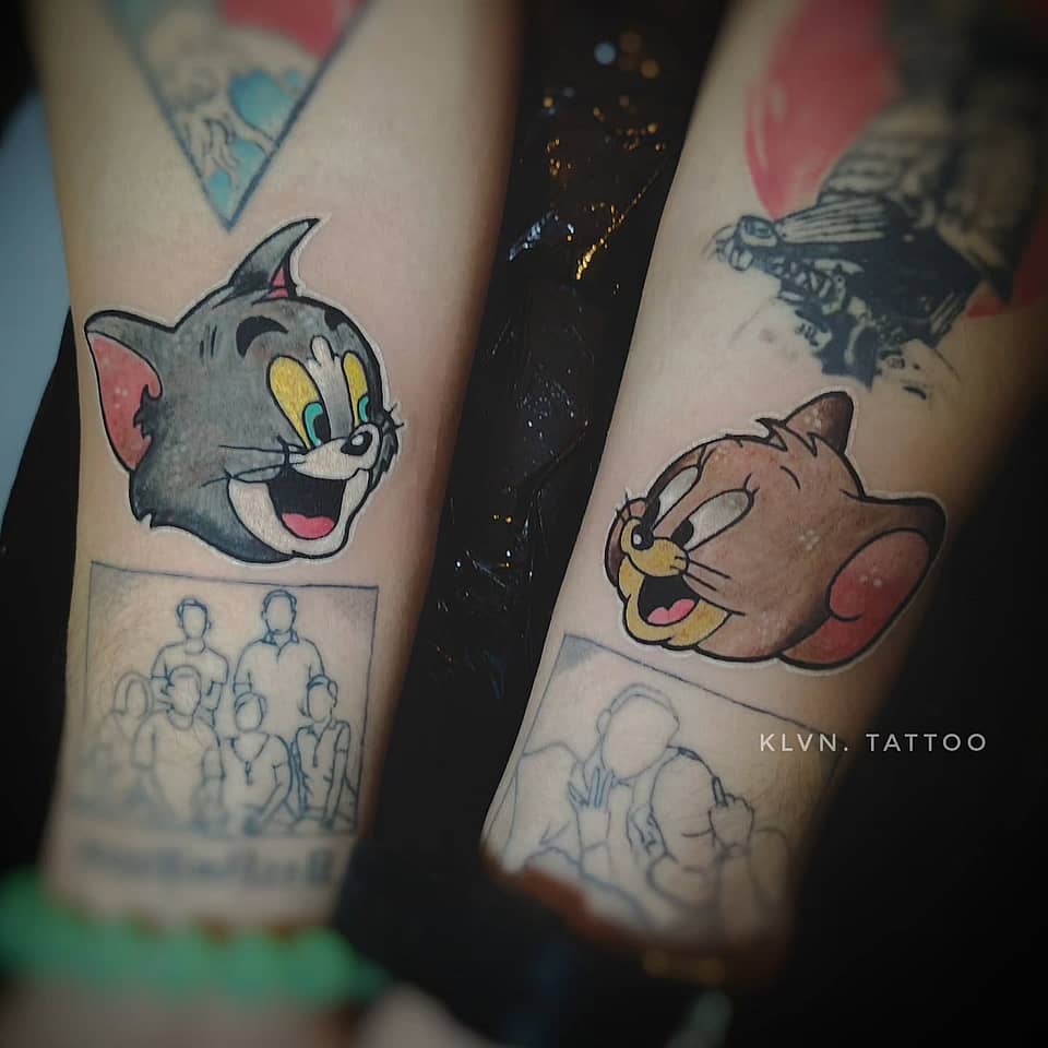 Tom & Jerry Portrait Pair
