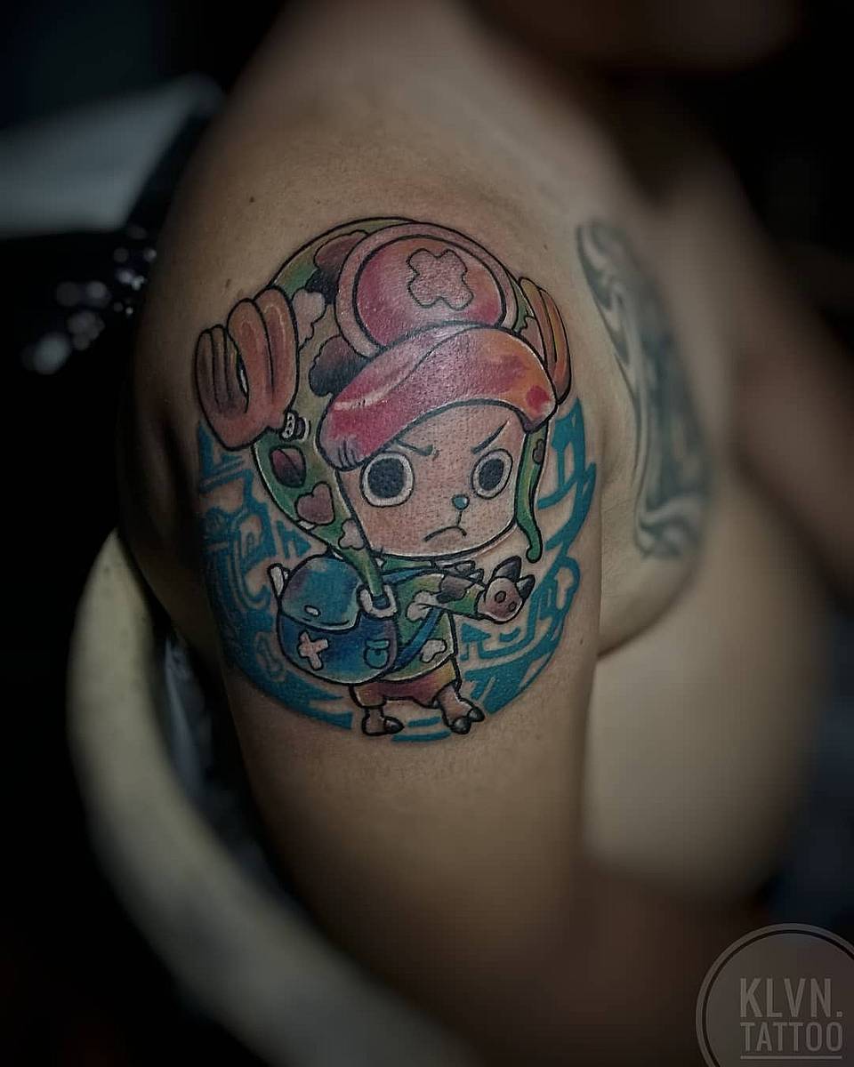 Tony Tony Chopper Shoulder Tattoo