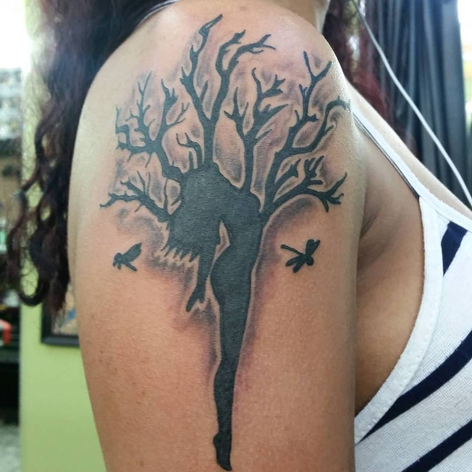 Tree Nymph Silhouette