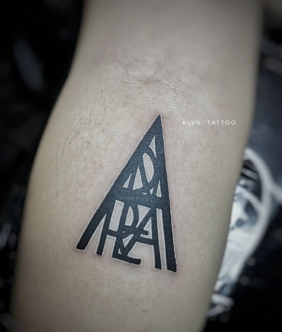 Triangular Blackwork Monogram