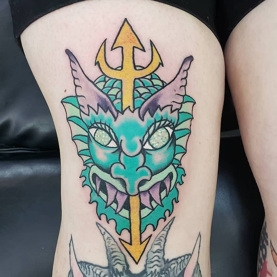 Trident-Pierced Sea Dragon