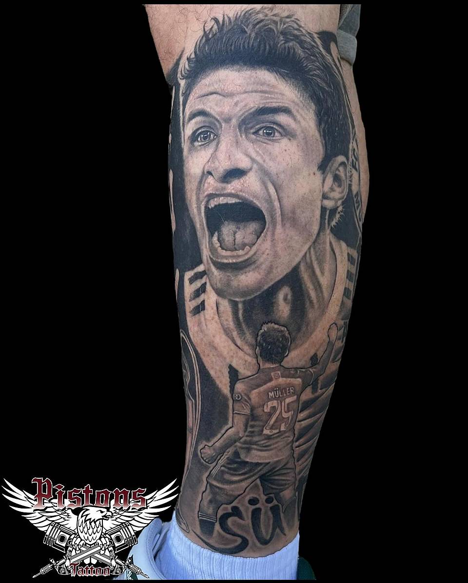 Triumphant Football Portrait
