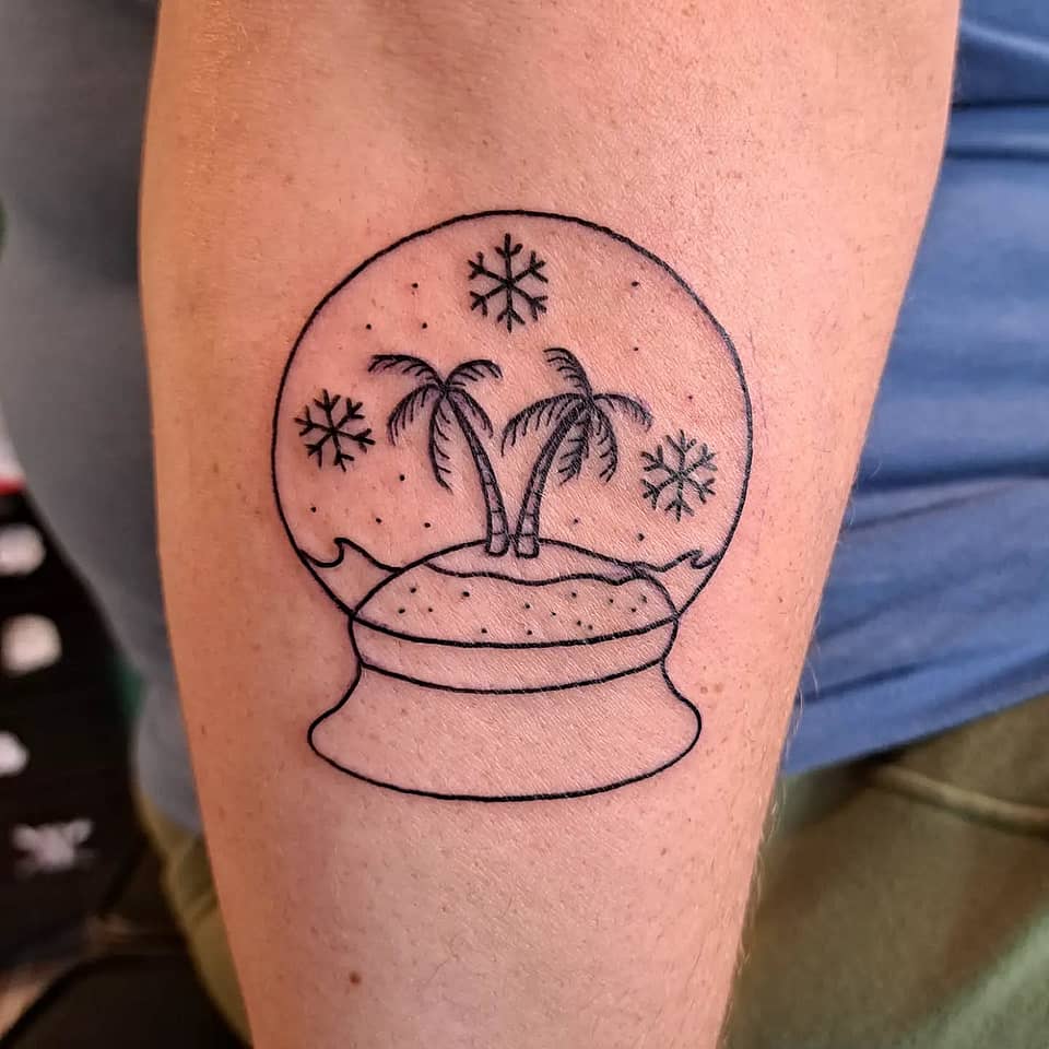 Tropical Snow Globe