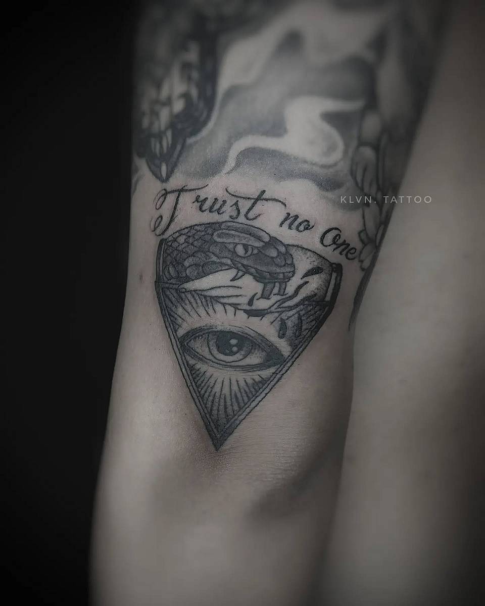 Trust No One — Snake & All-Seeing Eye