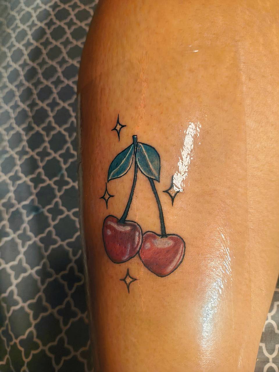 Twin Cherries with Sparkles