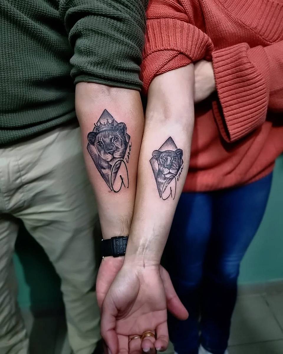Twin Crowned Lions