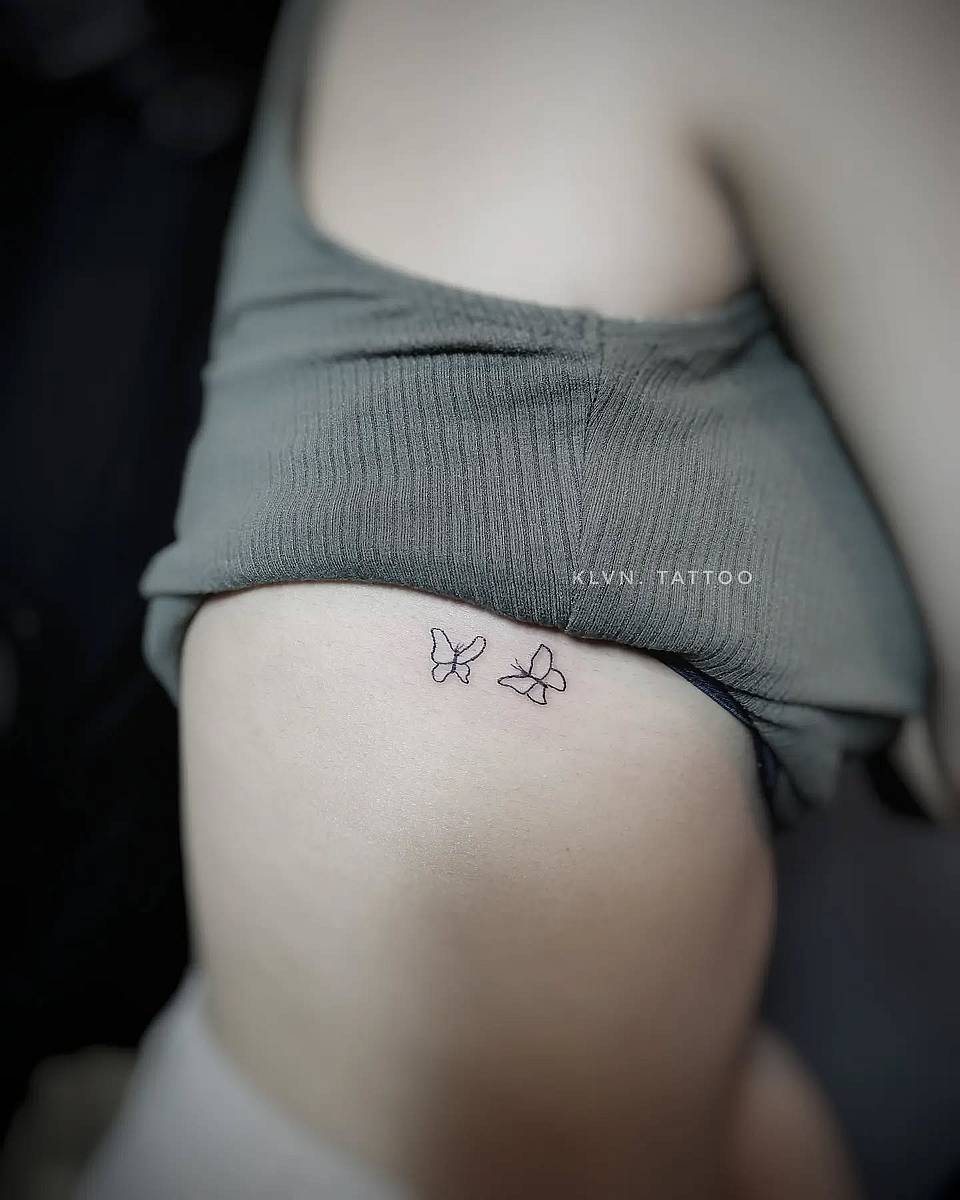 Twin Minimal Butterfly Outlines
